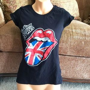 Rolling Stones!!! Tee with cap sleeves!!!
